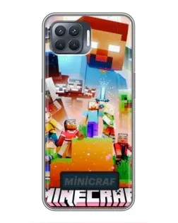 Чехол для OPPO Reno 4 Lite с картинкой «Minecraft герои игры» Чехол для OPPO Reno 4 Lite с картинкой «Minecraft герои игры»