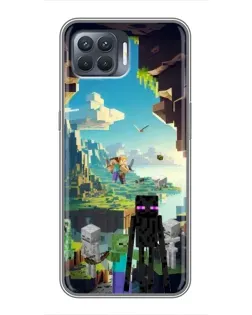 Чехол для OPPO Reno 4 Lite с картинкой «Эндермен в лесу» Чехол для OPPO Reno 4 Lite с картинкой «Эндермен в лесу»