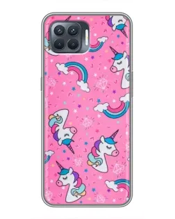 Чохол для OPPO Reno 4 Lite з картинкою «Unicorn паттерн рожевий» Чохол для OPPO Reno 4 Lite з картинкою «Unicorn паттерн рожевий»