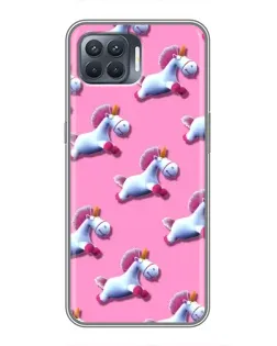 Чохол для OPPO Reno 4 Lite з картинкою «Єдинороги на рожевому» Чохол для OPPO Reno 4 Lite з картинкою «Єдинороги на рожевому»