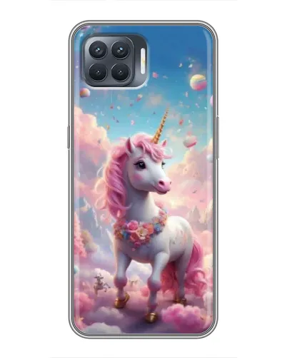 Чехол для OPPO Reno 4 Lite с картинкой «Единорог среди облаков» Чехол для OPPO Reno 4 Lite с картинкой «Единорог среди облаков»
