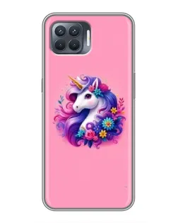 Чехол для OPPO Reno 4 Lite с картинкой «Сказочный единорог»