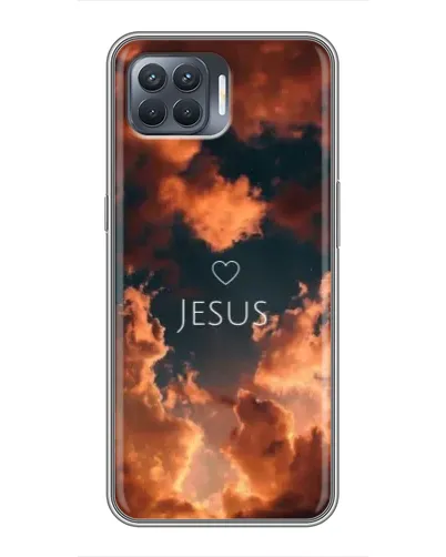 Чехол для OPPO Reno 4 Lite с картинкой «Сияние Имени Jesus»
