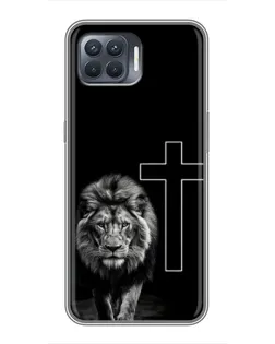 Чехол для OPPO Reno 4 Lite с картинкой «Лев и Крест» Чехол для OPPO Reno 4 Lite с картинкой «Лев и Крест»