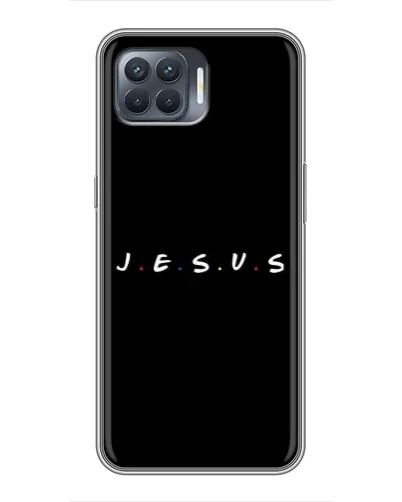 Чехол для OPPO Reno 4 Lite с картинкой «Точки веры J.E.S.U.S.»