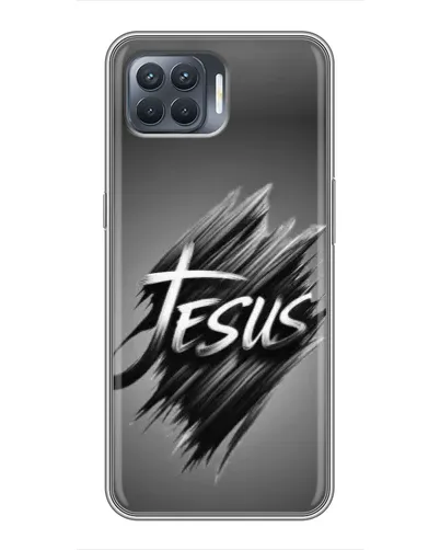 Чехол для OPPO Reno 4 Lite с картинкой «Надпись Jesus Graffiti»