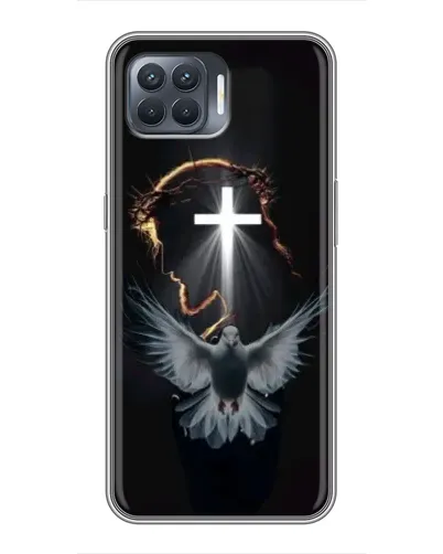 Чехол для OPPO Reno 4 Lite с картинкой «Голубь и Свет»