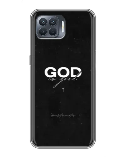 Чехол для OPPO Reno 4 Lite с картинкой «GOD — Бог над всем»