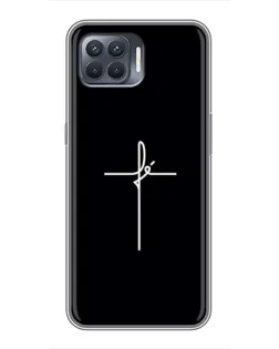 Чехол для OPPO Reno 4 Lite с картинкой «Тонкий крест»