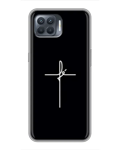 Чехол для OPPO Reno 4 Lite с картинкой «Тонкий крест» Чехол для OPPO Reno 4 Lite с картинкой «Тонкий крест»