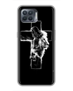Чехол для OPPO Reno 4 Lite с картинкой «Сияющий крест Jesus»