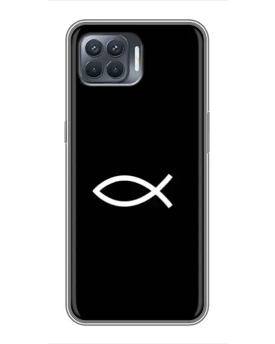 Чехол для OPPO Reno 4 Lite с картинкой «Символ рыбы Jesus» Чехол для OPPO Reno 4 Lite с картинкой «Символ рыбы Jesus»