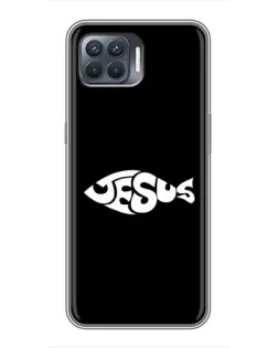 Чехол для OPPO Reno 4 Lite с картинкой «Рыба Jesus»