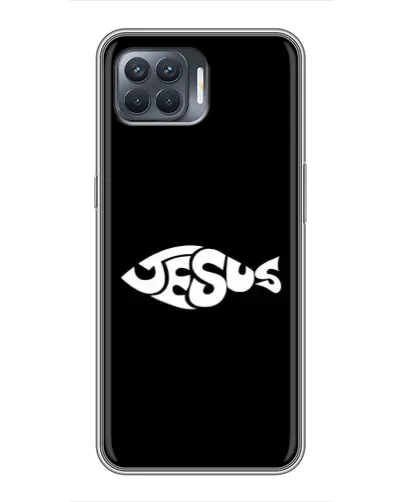 Чехол для OPPO Reno 4 Lite с картинкой «Рыба Jesus» Чехол для OPPO Reno 4 Lite с картинкой «Рыба Jesus»
