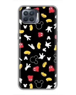 Чехол для OPPO Reno 4 Lite с картинкой «Графический принт лапок»