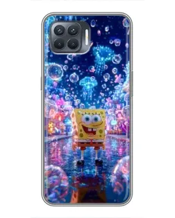 Чехол для OPPO Reno 4 Lite с картинкой «Неоновый океан»