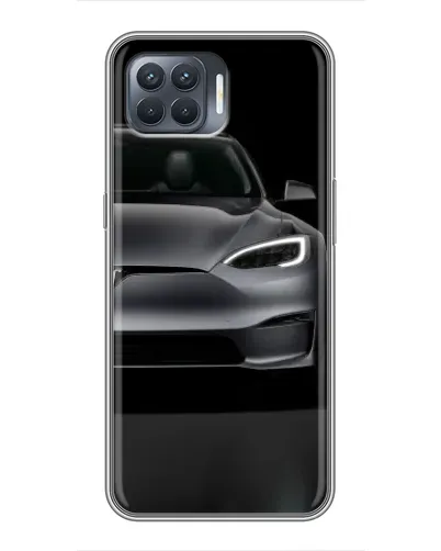 Чехол для OPPO Reno 4 Lite с картинкой «Tesla Model S Look»
