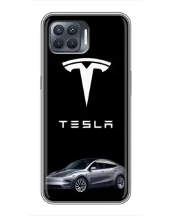 Чехол для OPPO Reno 4 Lite с картинкой «Tesla Model Y» Чехол для OPPO Reno 4 Lite с картинкой «Tesla Model Y»