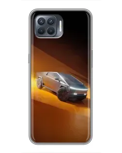 Чехол для OPPO Reno 4 Lite с картинкой «Cybertruck в пустыне» Чехол для OPPO Reno 4 Lite с картинкой «Cybertruck в пустыне»
