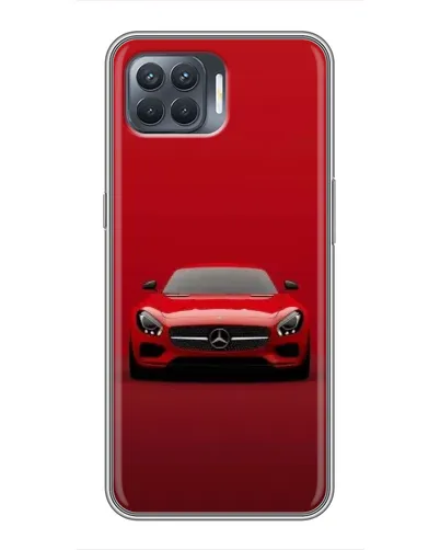 Чехол для OPPO Reno 4 Lite с картинкой «Красный Mercedes AMG»