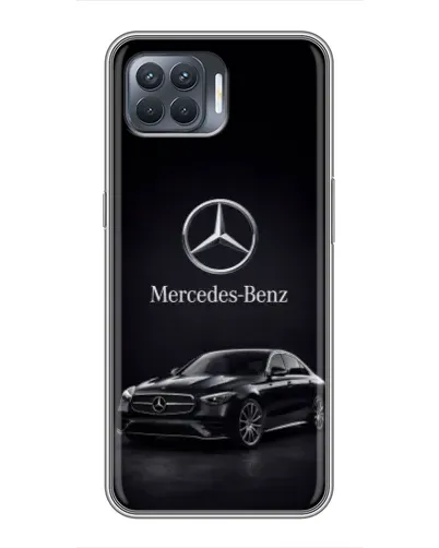 Чехол для OPPO Reno 4 Lite с картинкой «Mercedes — решетка радиатора»