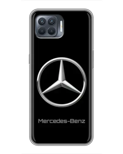 Чехол для OPPO Reno 4 Lite с картинкой «Mercedes Silver Logo»