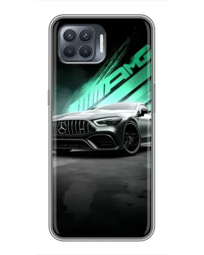 Чехол для OPPO Reno 4 Lite с картинкой «Темный Mercedes AMG»