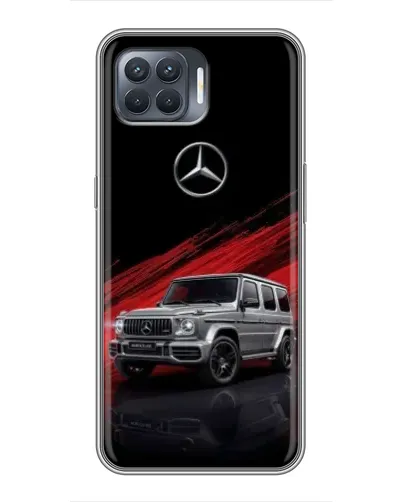 Чехол для OPPO Reno 4 Lite с картинкой «Mercedes G-Class красный»