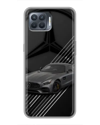 Чехол для OPPO Reno 4 Lite с картинкой «Mercedes AMG — графика»
