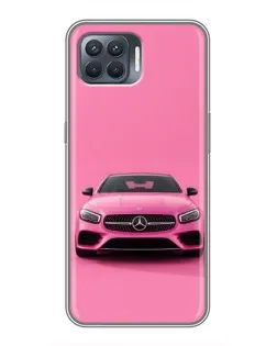 Чехол для OPPO Reno 4 Lite с картинкой «Розовый Mercedes AMG» Чехол для OPPO Reno 4 Lite с картинкой «Розовый Mercedes AMG»