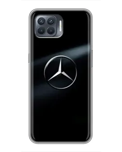 Чехол для OPPO Reno 4 Lite с картинкой «Mercedes на металле» Чехол для OPPO Reno 4 Lite с картинкой «Mercedes на металле»