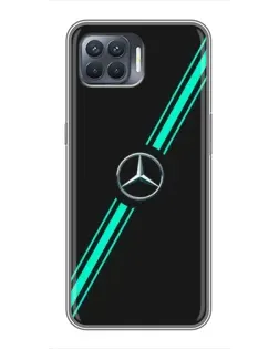 Чехол для OPPO Reno 4 Lite с картинкой «Спортивные линии Mercedes» Чехол для OPPO Reno 4 Lite с картинкой «Спортивные линии Mercedes»