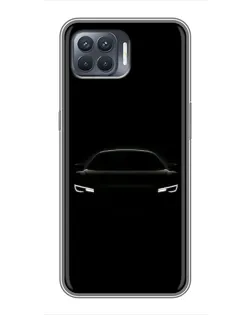 Чехол для OPPO Reno 4 Lite с картинкой «Взгляд Audi в темноте» Чехол для OPPO Reno 4 Lite с картинкой «Взгляд Audi в темноте»