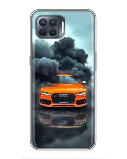 Чехол для OPPO Reno 4 Lite с картинкой «Audi в облаках дыма» Чехол для OPPO Reno 4 Lite с картинкой «Audi в облаках дыма»