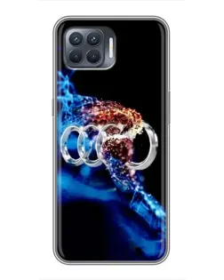 Чехол для OPPO Reno 4 Lite с картинкой «Энергия лого Audi» Чехол для OPPO Reno 4 Lite с картинкой «Энергия лого Audi»