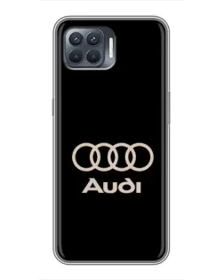 Чехол для OPPO Reno 4 Lite с картинкой «Audi — золотой логотип» Чехол для OPPO Reno 4 Lite с картинкой «Audi — золотой логотип»