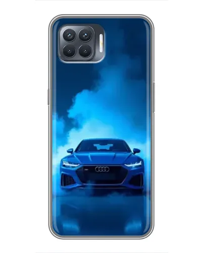 Чехол для OPPO Reno 4 Lite с картинкой «Audi — голубая энергия»