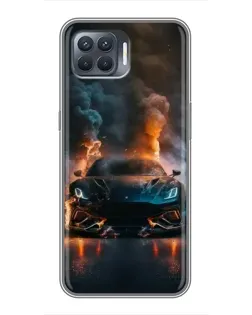 Чехол для OPPO Reno 4 Lite с картинкой «Lamborghini дымная эстетика» Чехол для OPPO Reno 4 Lite с картинкой «Lamborghini дымная эстетика»