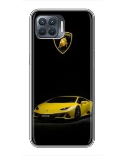Чехол для OPPO Reno 4 Lite с картинкой «Lamborghini желтый акцент» Чехол для OPPO Reno 4 Lite с картинкой «Lamborghini желтый акцент»