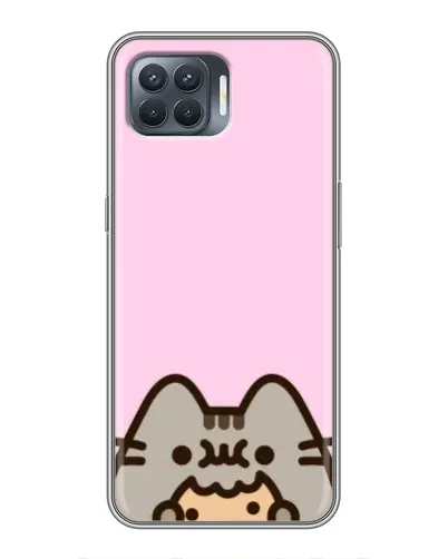 Чохол для OPPO Reno 4 Lite з картинкою «Pusheen та печиво» Чохол для OPPO Reno 4 Lite з картинкою «Pusheen та печиво»