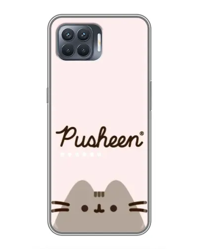 Чохол для OPPO Reno 4 Lite з картинкою «Pusheen логотип» Чохол для OPPO Reno 4 Lite з картинкою «Pusheen логотип»