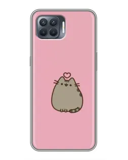 Чохол для OPPO Reno 4 Lite з картинкою «Pusheen серце» Чохол для OPPO Reno 4 Lite з картинкою «Pusheen серце»