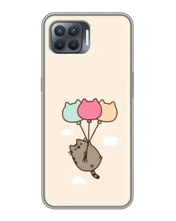 Чохол для OPPO Reno 4 Lite з картинкою «Пушин на кульках» Чохол для OPPO Reno 4 Lite з картинкою «Пушин на кульках»