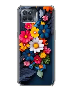 Чохол для OPPO Reno 4 Lite з картинкою «Квіткова феєрія» Чохол для OPPO Reno 4 Lite з картинкою «Квіткова феєрія»