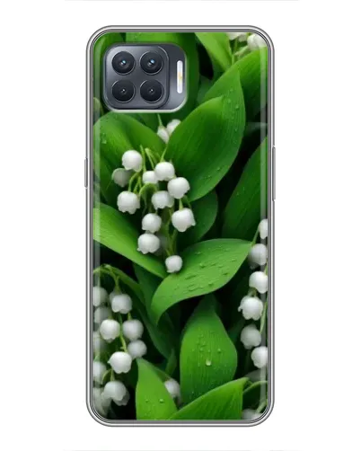 Чехол для OPPO Reno 4 Lite с картинкой «Ландыши в зелени»