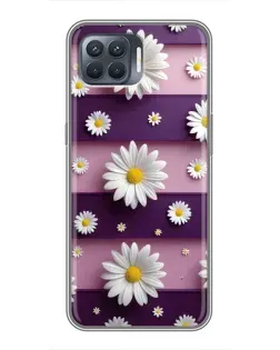 Чохол для OPPO Reno 4 Lite з картинкою «Ромашки на фіолетовому» Чохол для OPPO Reno 4 Lite з картинкою «Ромашки на фіолетовому»