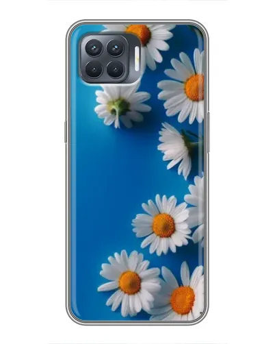 Чехол для OPPO Reno 4 Lite с картинкой «Белоснежные маргаритки»