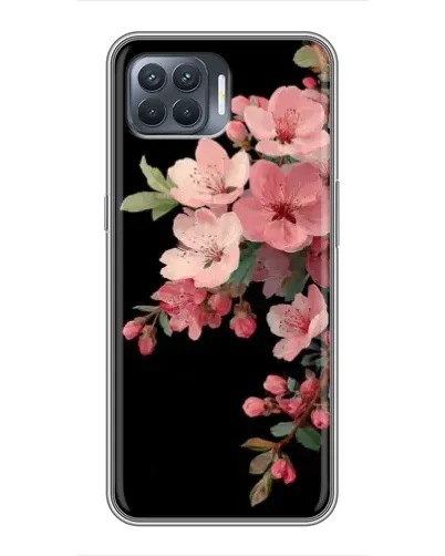 Чехол для OPPO Reno 4 Lite с картинкой «Розовая ветка сакуры»