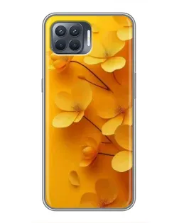 Чохол для OPPO Reno 4 Lite з картинкою «Золоті пелюстки» Чохол для OPPO Reno 4 Lite з картинкою «Золоті пелюстки»
