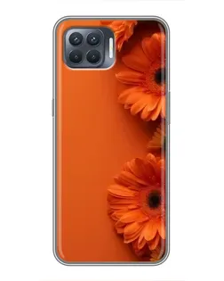 Чохол для OPPO Reno 4 Lite з картинкою «Помаранчеві гербери» Чохол для OPPO Reno 4 Lite з картинкою «Помаранчеві гербери»